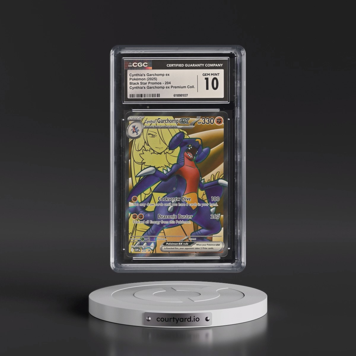 2023 Black Star Promos - Scarlet & Violet SVP EN Cynthia's Garchomp ex - Cynthia's Garchomp ex Premium Collection (Holo) #204 CGC 10