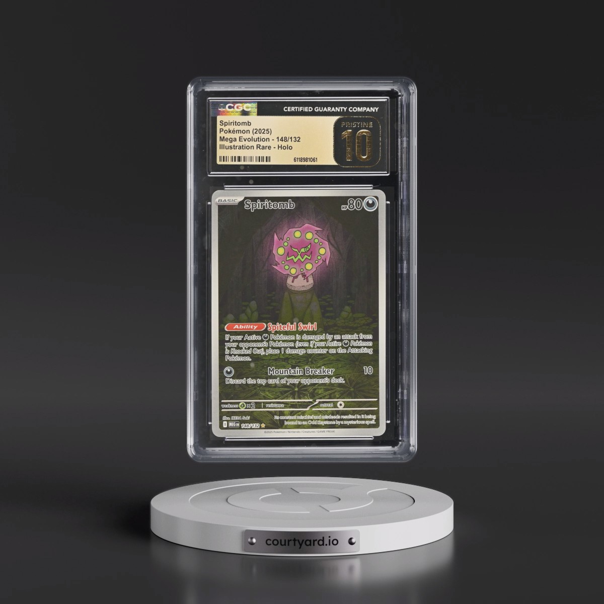 2025 Mega Evolution - MEG EN #148/132 Spiritomb - Illustration Rare Holo (CGC 10 PRISTINE)