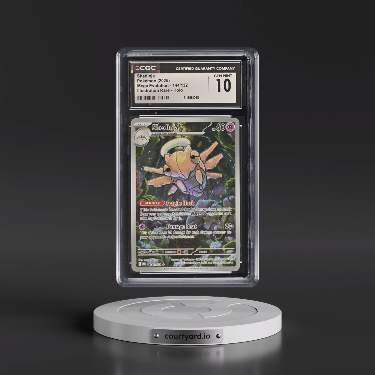 2025 Mega Evolution - MEG EN #144/132 Shedinja - Illustration Rare Holo (CGC 10 GEM MINT)