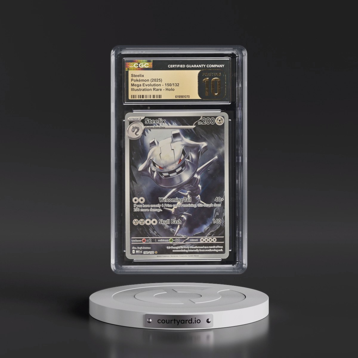 2025 Mega Evolution - MEG EN #150/132 Steelix - Illustration Rare Holo (CGC 10 PRISTINE)