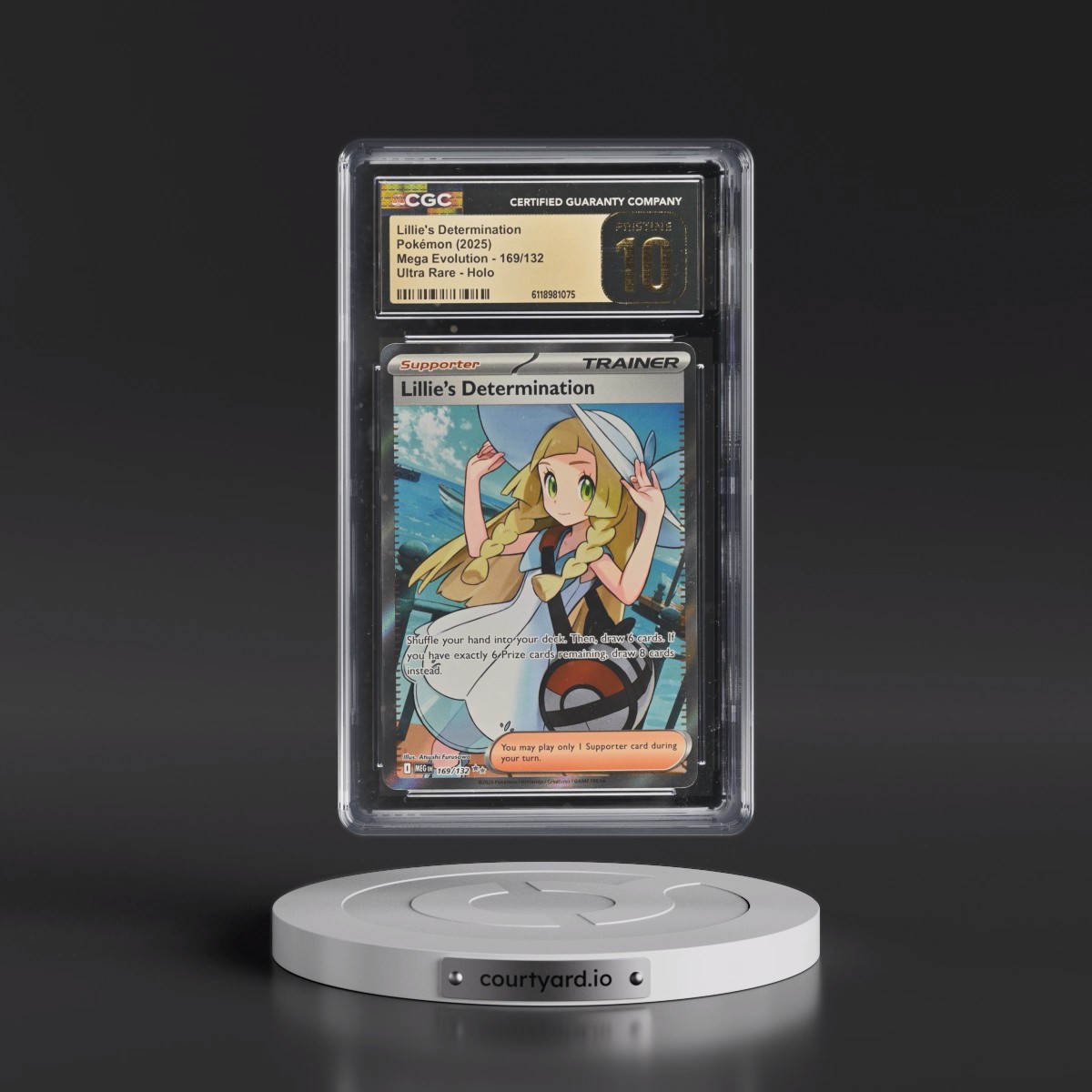 2025 Mega Evolution - MEG EN #169/132 Lillie's Determination - Ultra Rare Holo (CGC 10 PRISTINE)