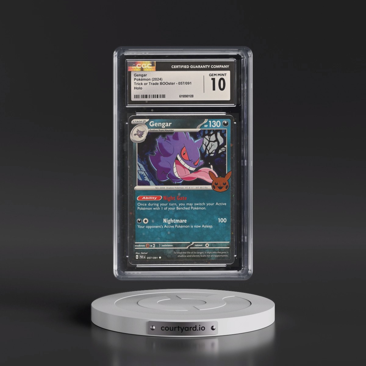 2024 Trick or Trade BOOster (2024) #057/091 Gengar - Holo (CGC 10 GEM MINT)