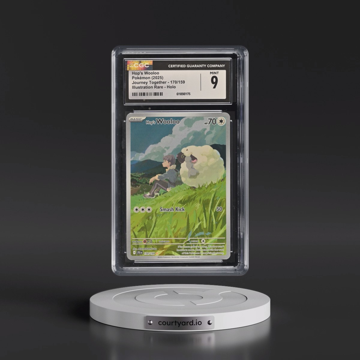 2024 Journey Together - JTG EN #170/159 Hop's Wooloo - Illustration Rare Holo (CGC 9 MINT)