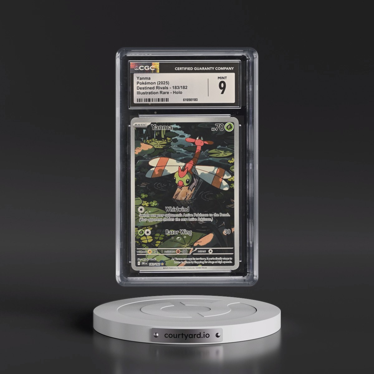 2025 Destined Rivals - DRI EN #183/182 Yanma - Illustration Rare Holo (CGC 9 MINT)