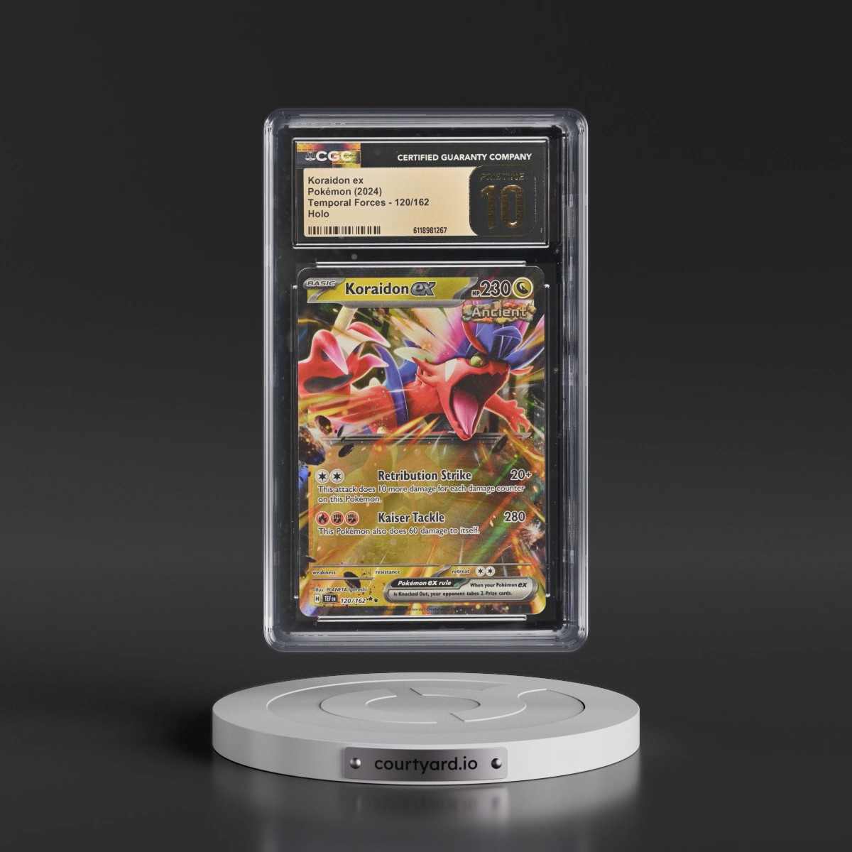 2023 Temporal Forces - TEF EN #120/162 Koraidon ex - Holo (CGC 10 PRISTINE)