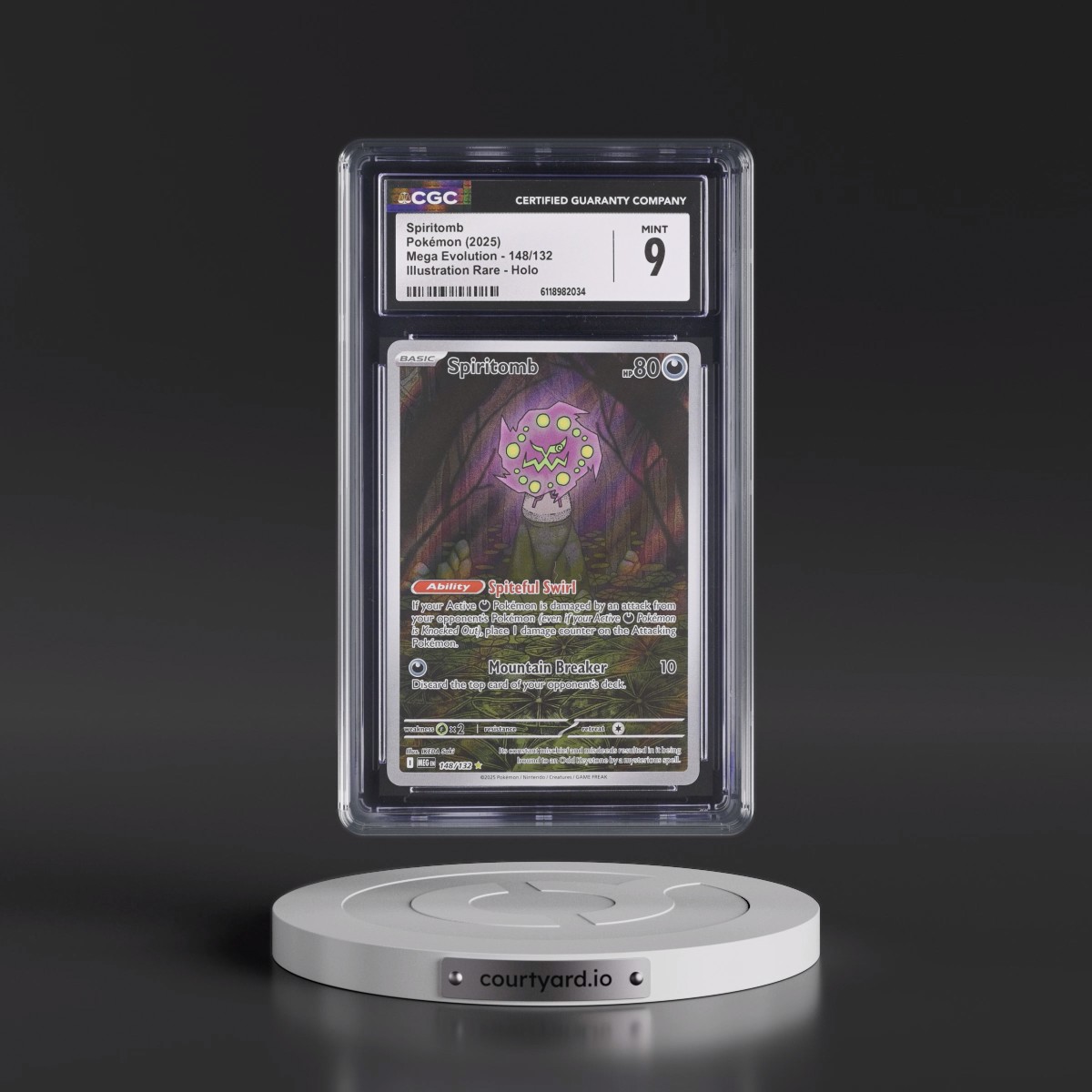 2025 Mega Evolution - MEG EN #148/132 Spiritomb - Illustration Rare Holo (CGC 9 MINT)