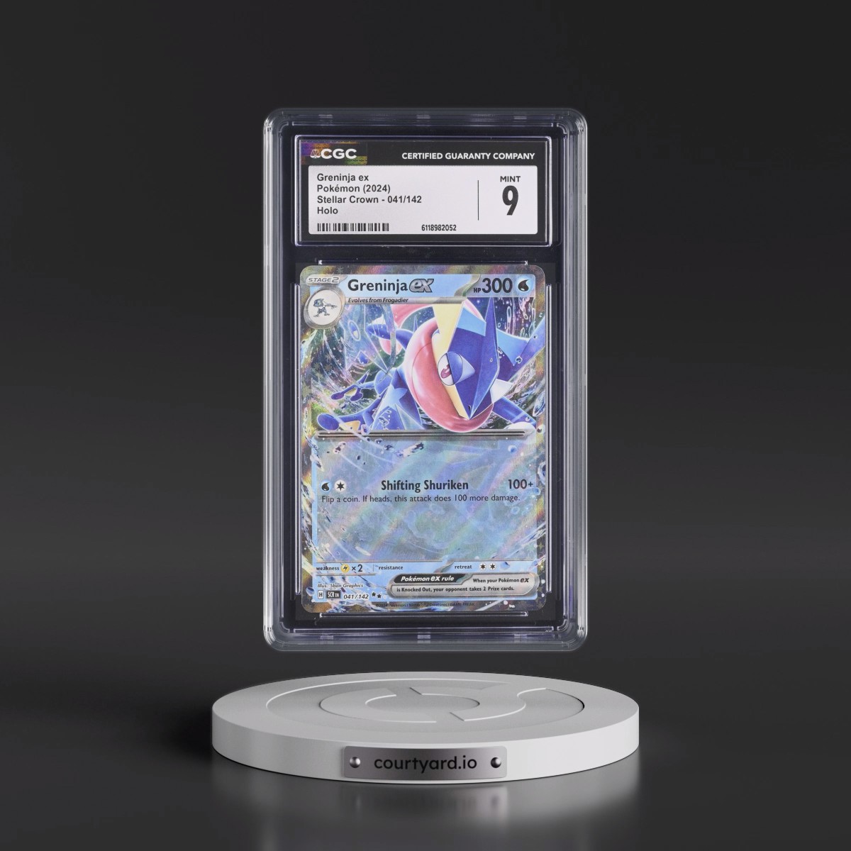 2024 Stellar Crown - SCR EN #041/142 Greninja ex - Holo (CGC 9 MINT)