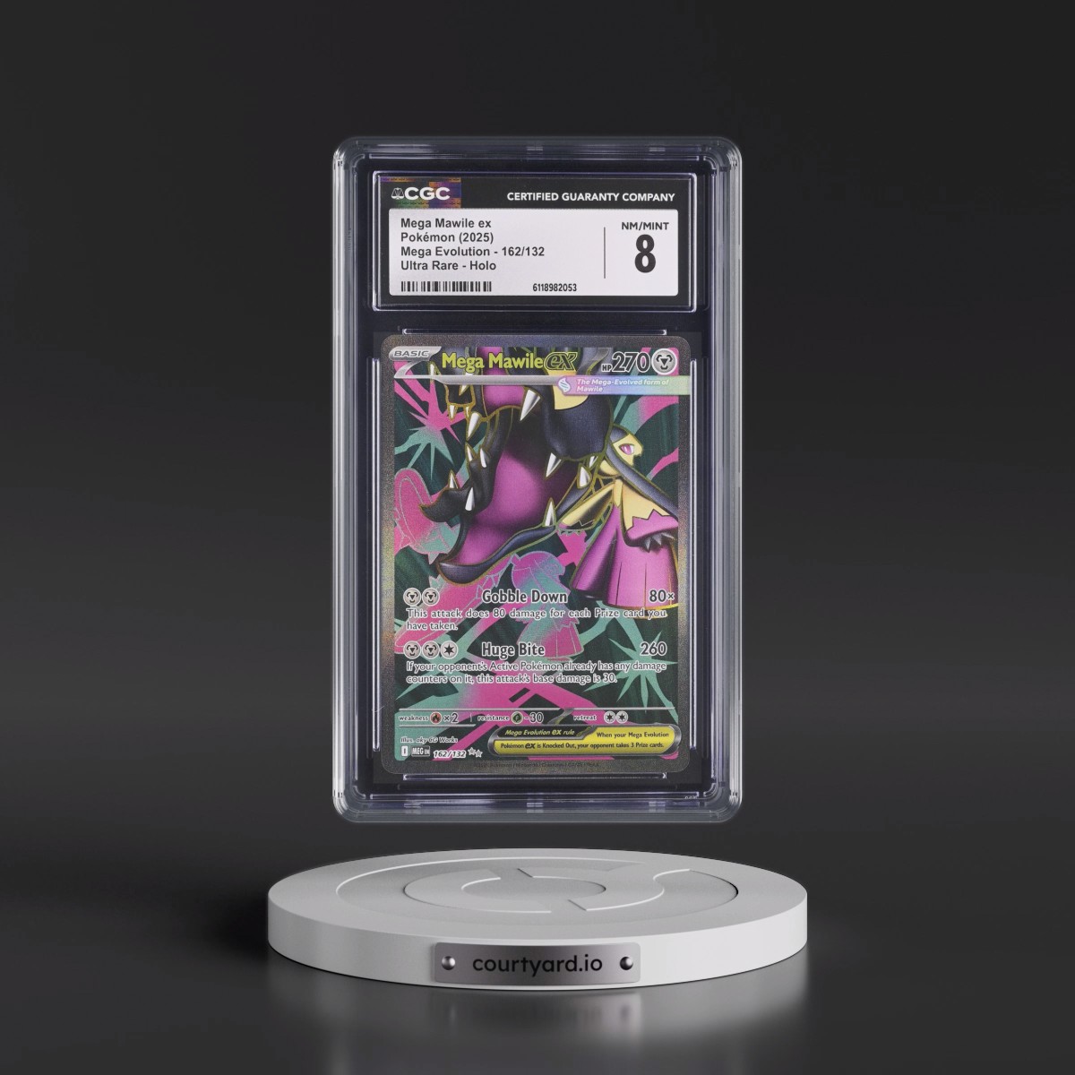 2025 Mega Evolution - MEG EN #162/132 Mega Mawile ex - Ultra Rare Holo (CGC 8 NM-MT)