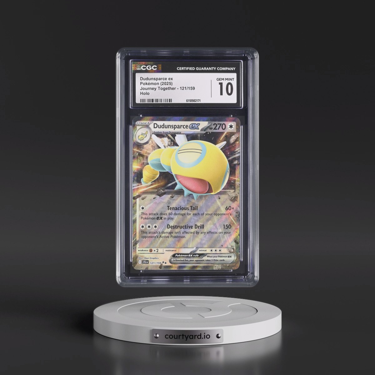 2024 Journey Together - JTG EN #121/159 Dudunsparce ex - Holo (CGC 10 GEM MINT)