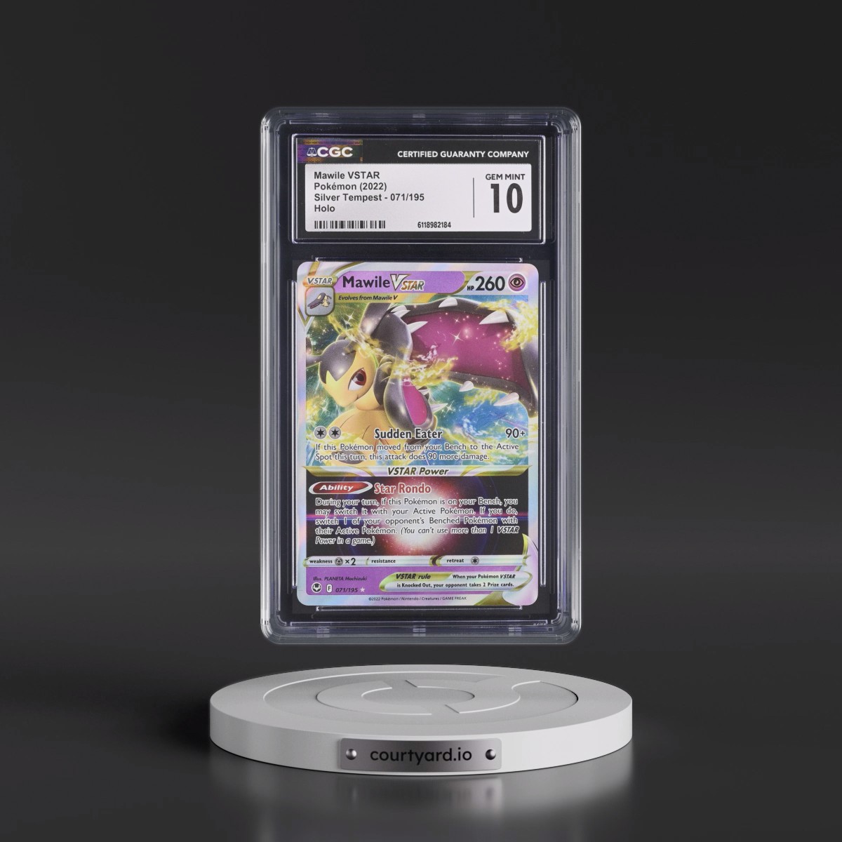 2022 Silver Tempest #071/195 Mawile VSTAR - Holo (CGC 10 GEM MINT)