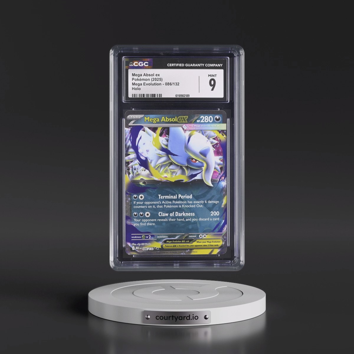 2025 Mega Evolution - MEG EN #086/132 Mega Absol ex - Holo (CGC 9 MINT)