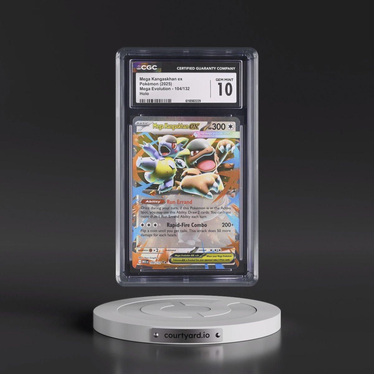 2025 Mega Evolution - MEG EN #104/132 Mega Kangaskhan ex - Holo (CGC 10 GEM MINT)