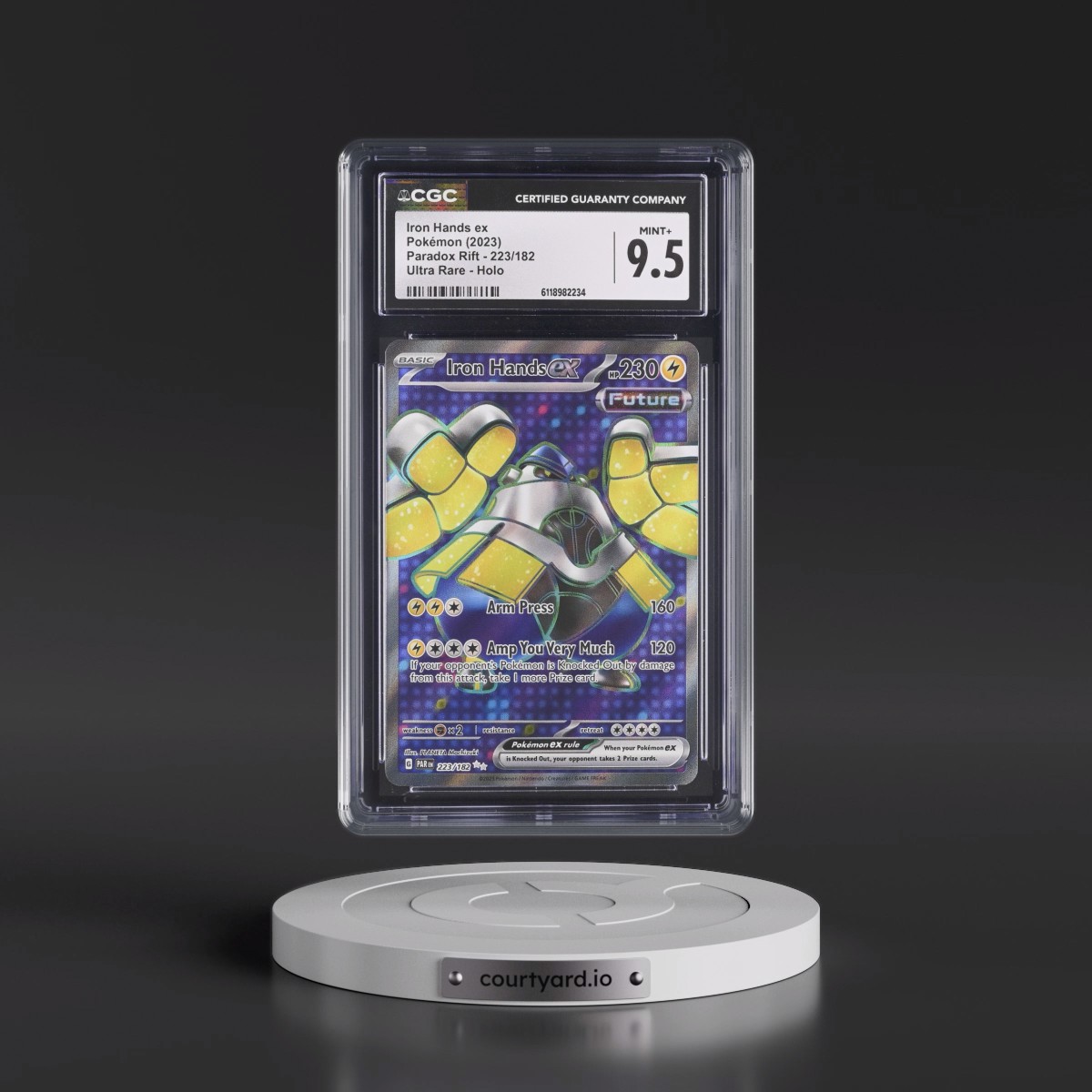 2023 Paradox Rift - PAR EN #223/182 Iron Hands ex - Ultra Rare Holo (CGC 9.5 MINT+)