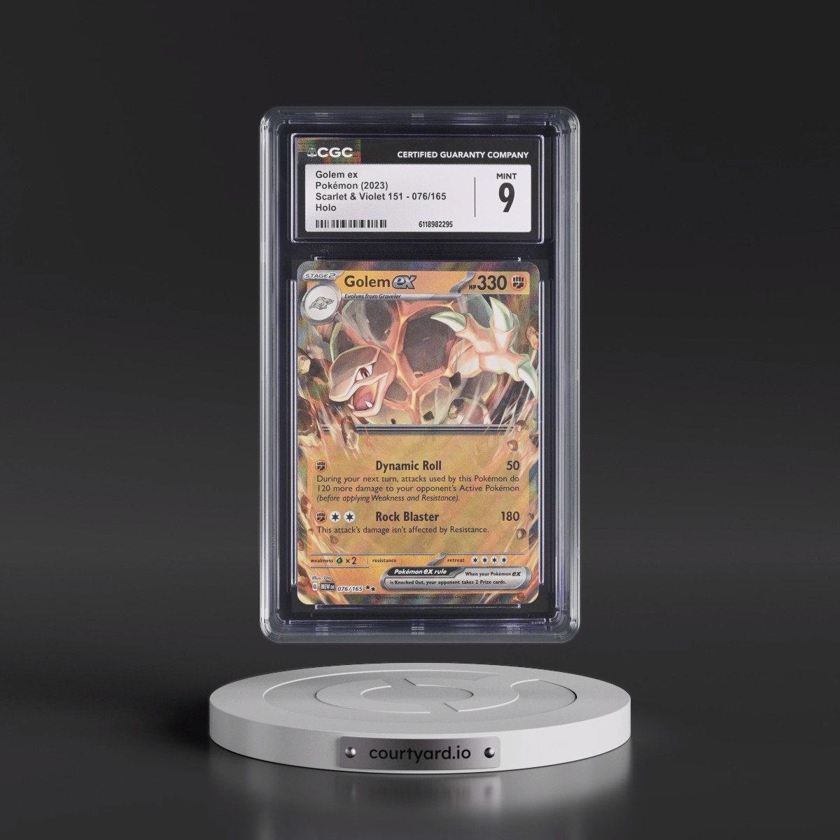 2023 Scarlet & Violet 151 - MEW EN #076/165 Golem ex - Holo (CGC 9 MINT)