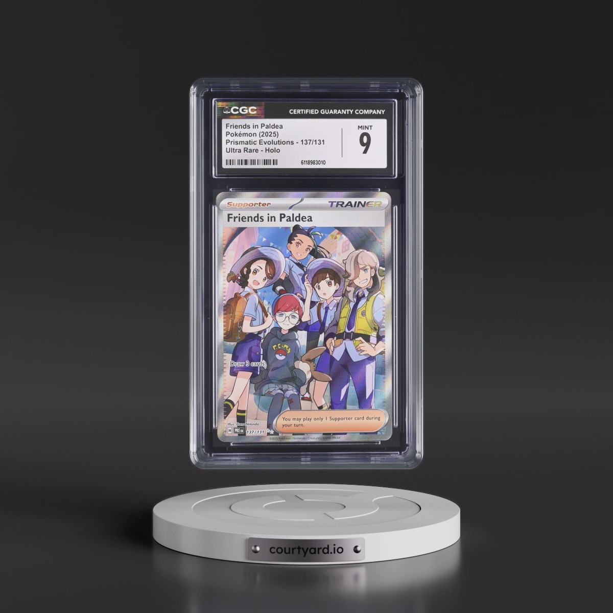 2024 Prismatic Evolutions - PRE EN #137/131 Friends in Paldea - Ultra Rare Holo (CGC 9 MINT)