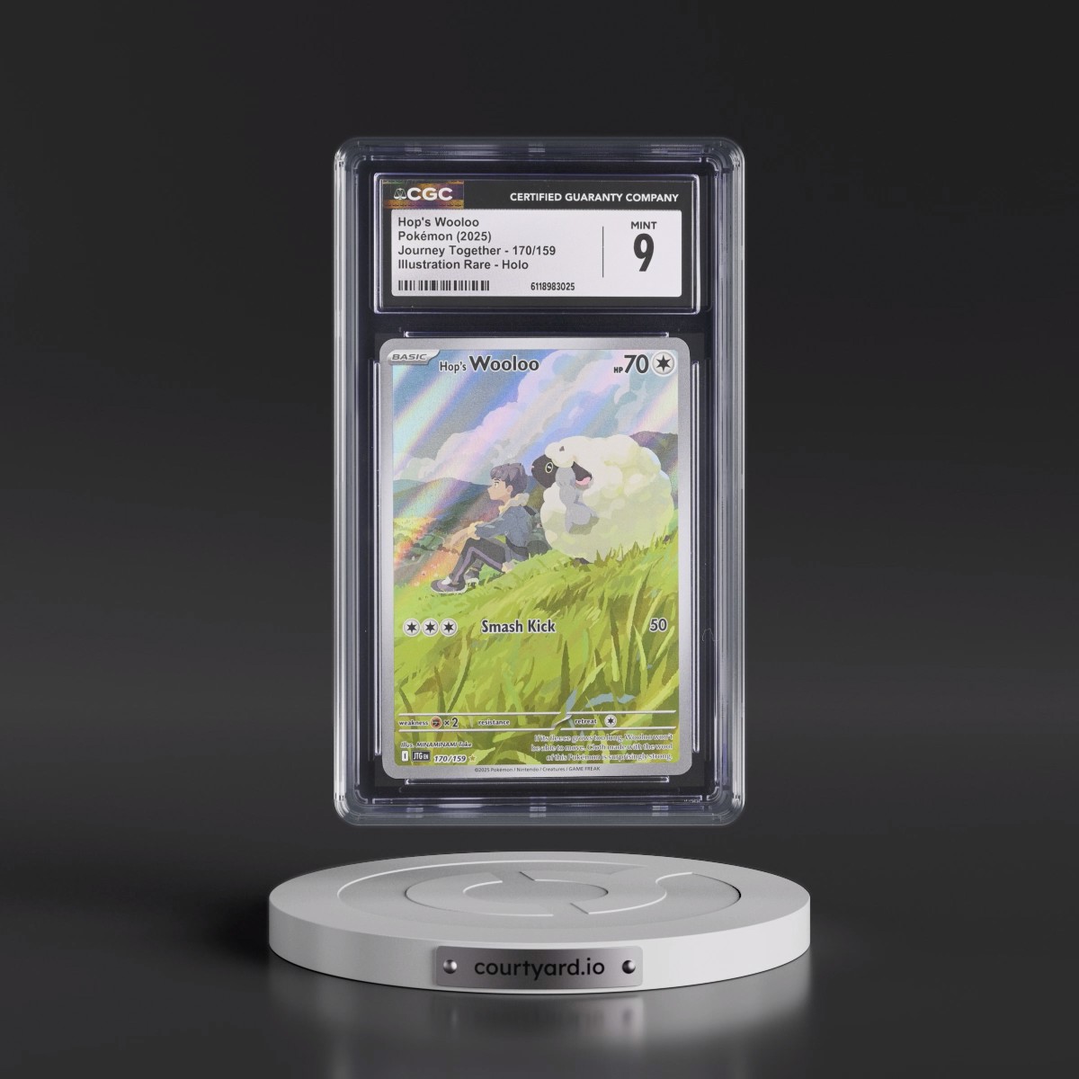 2024 Journey Together - JTG EN #170/159 Hop's Wooloo - Illustration Rare Holo (CGC 9 MINT)