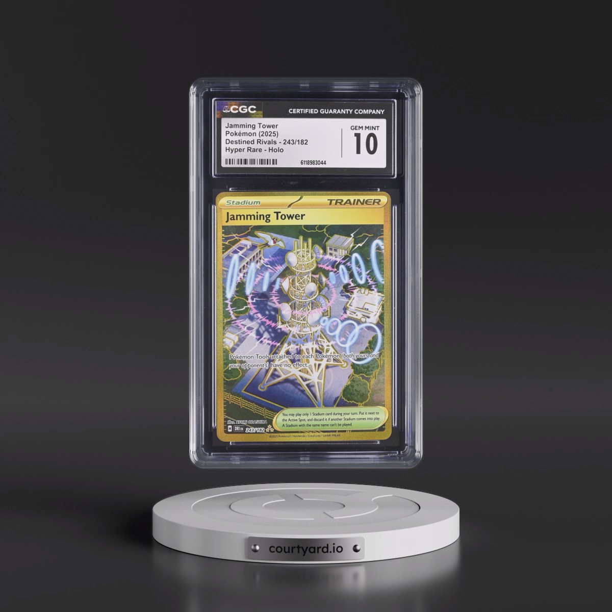 2025 Destined Rivals - DRI EN #243/182 Jamming Tower - Hyper Rare Holo (CGC 10 GEM MINT)