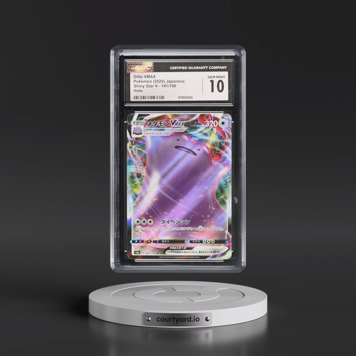 2020 Shiny Star V #141/190 Ditto VMAX - Holo (CGC 10 GEM MINT)