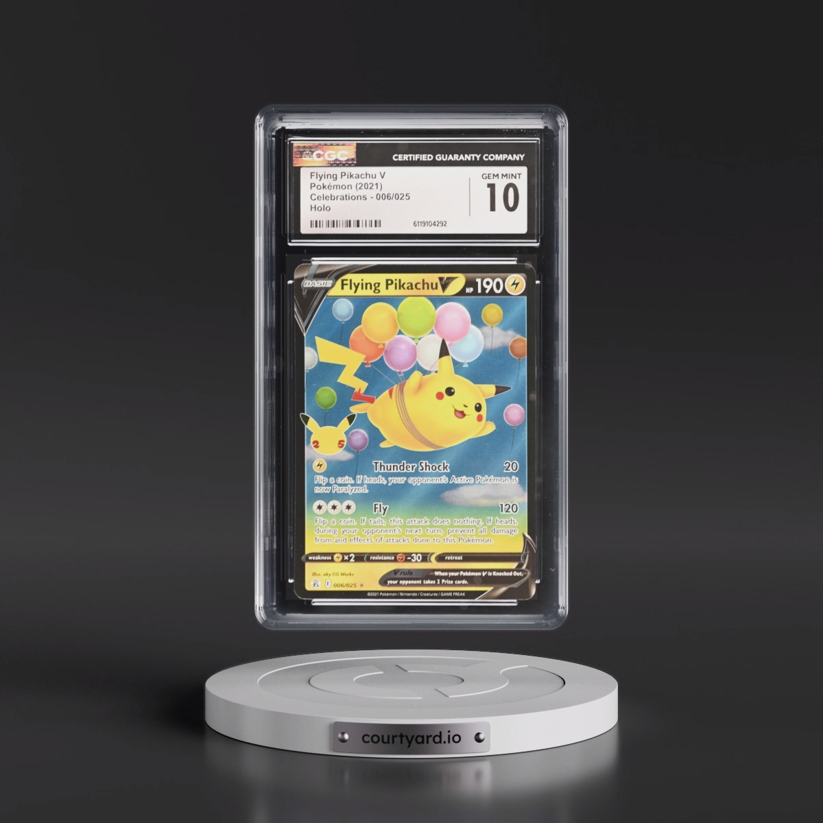 2021 Celebrations #006/025 Flying Pikachu V - Holo (CGC 10 GEM MINT)