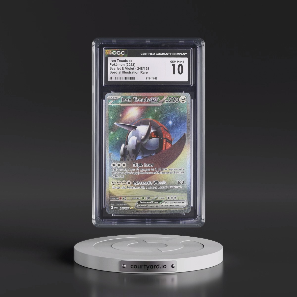 2023 Scarlet & Violet #248/198 Iron Treads ex - Special Illustration Rare (Holo) (CGC 10 GEM MINT)