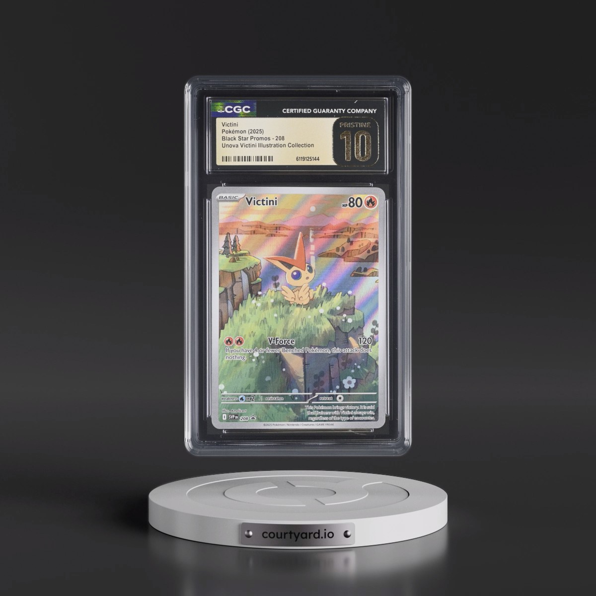 2023 Black Star Promos - Scarlet & Violet SVP EN #208 Victini - Unova Victini Illustration Collection (Holo) (CGC 10 PRISTINE)