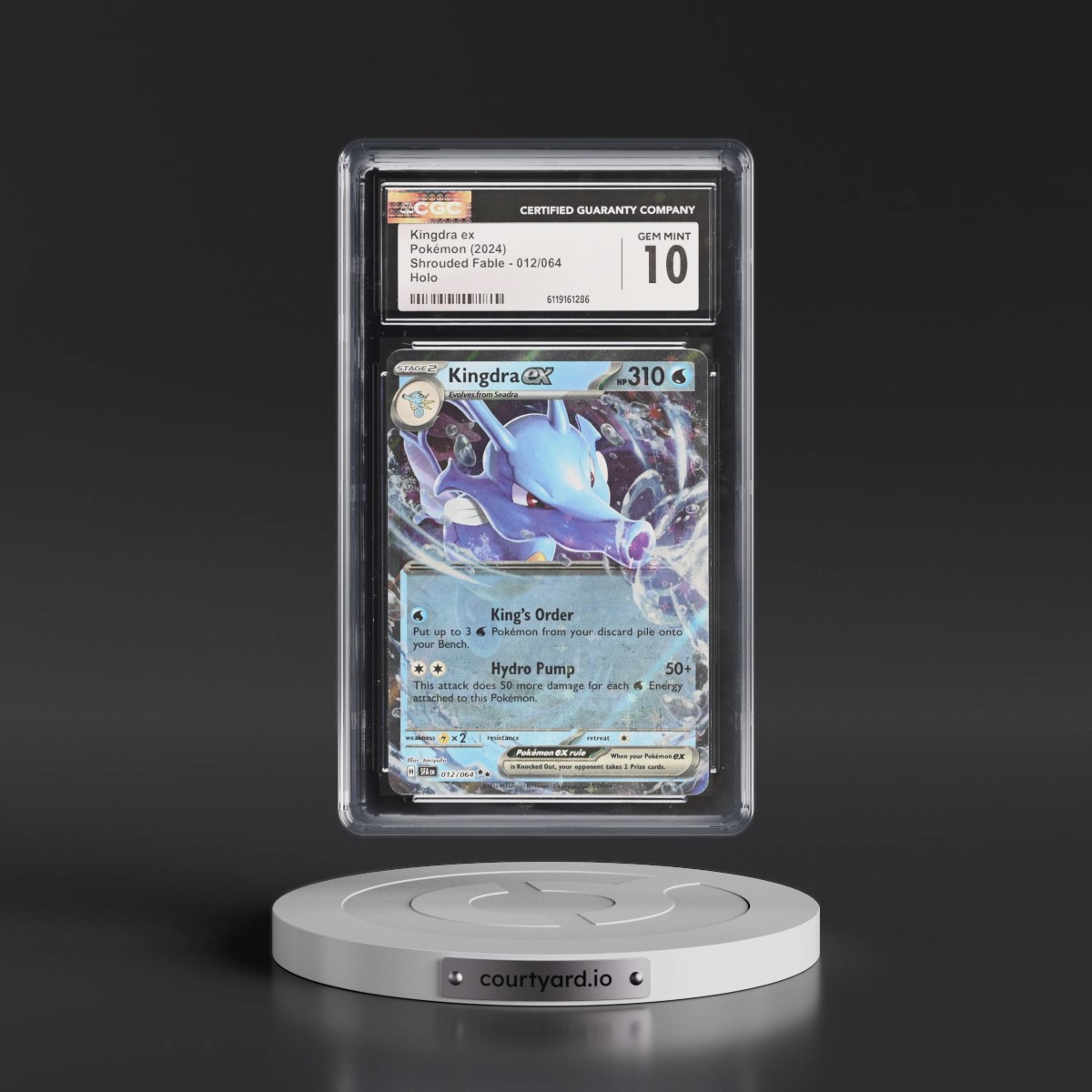 2023 Shrouded Fable - SFA EN #012/064 Kingdra ex - Holo (CGC 10 GEM MINT)