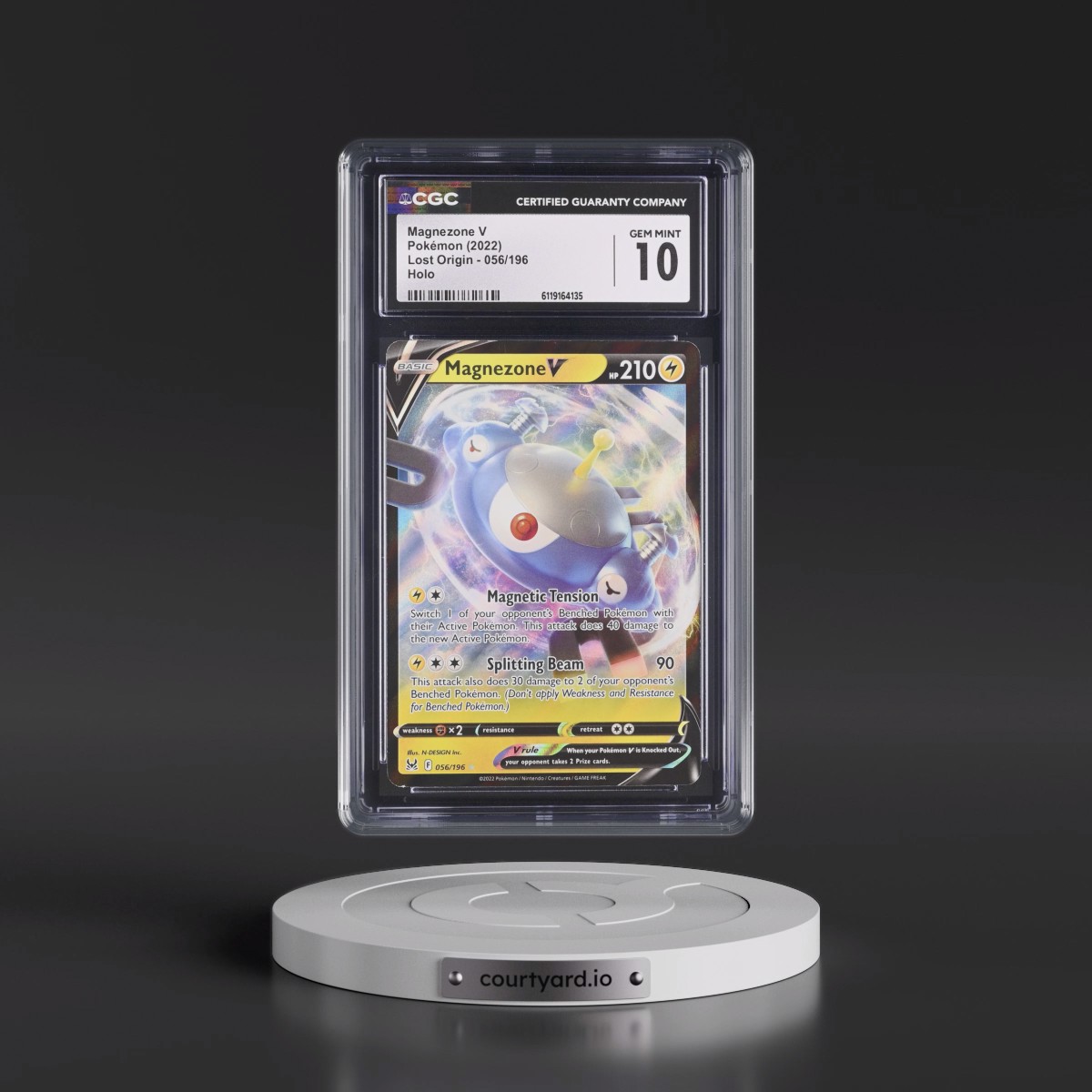 2022 Lost Origin #056/196 Magnezone V - Holo (CGC 10 GEM MINT)