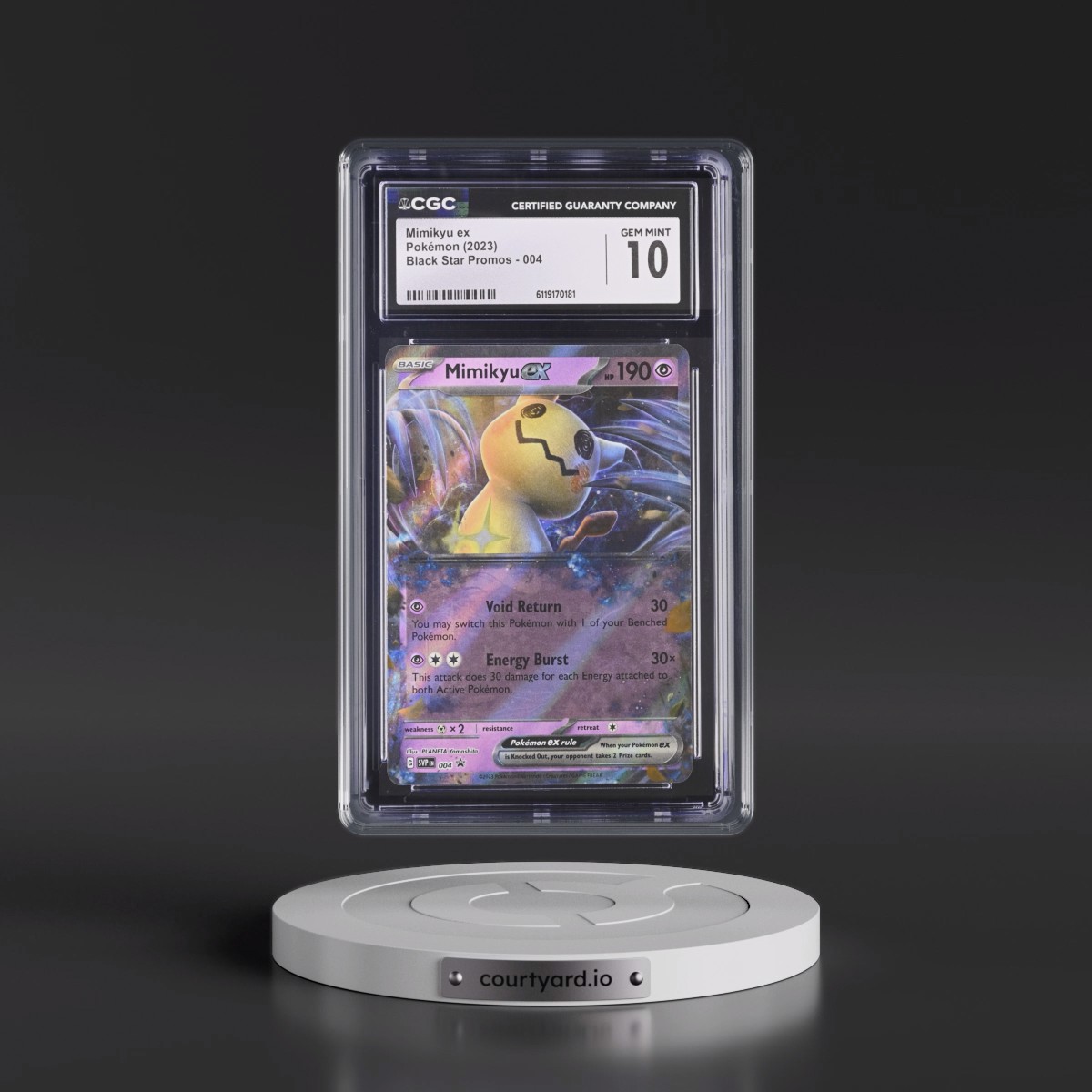 2023 Black Star Promos - Scarlet & Violet SVPEN Mimikyu ex - (Holo) #004 CGC 10