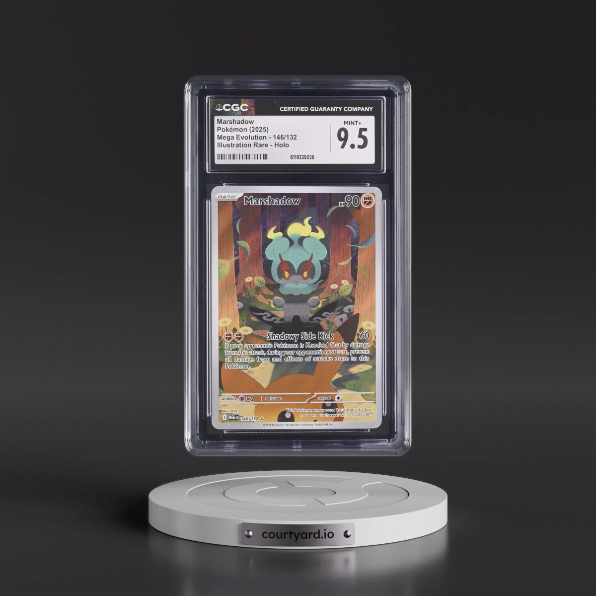 2025 Mega Evolution - MEG EN #146/132 Marshadow - Illustration Rare Holo (CGC 9.5 MINT+)