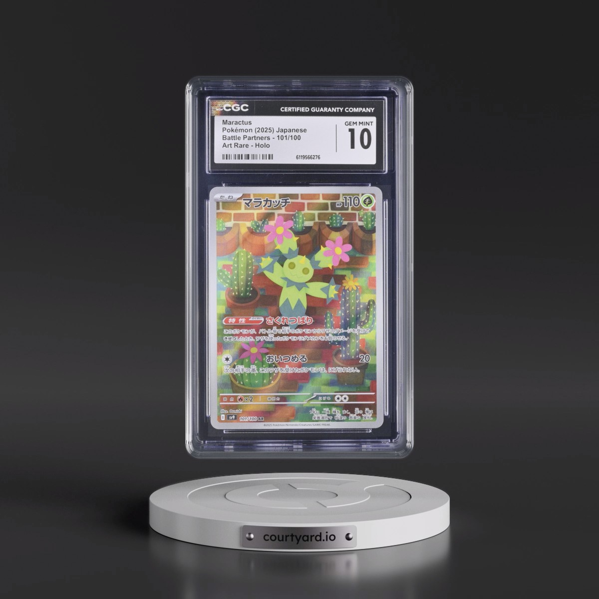 2025 Battle Partners - sv9 #101/100 Maractus - Art Rare Holo (CGC 10 GEM MINT)