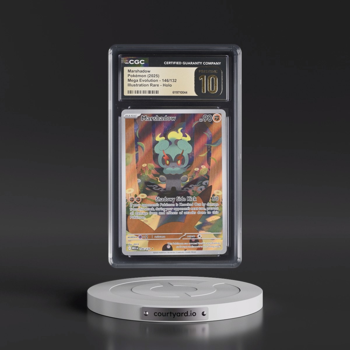 2025 Mega Evolution - MEG EN #146/132 Marshadow - Illustration Rare Holo (CGC 10 PRISTINE)