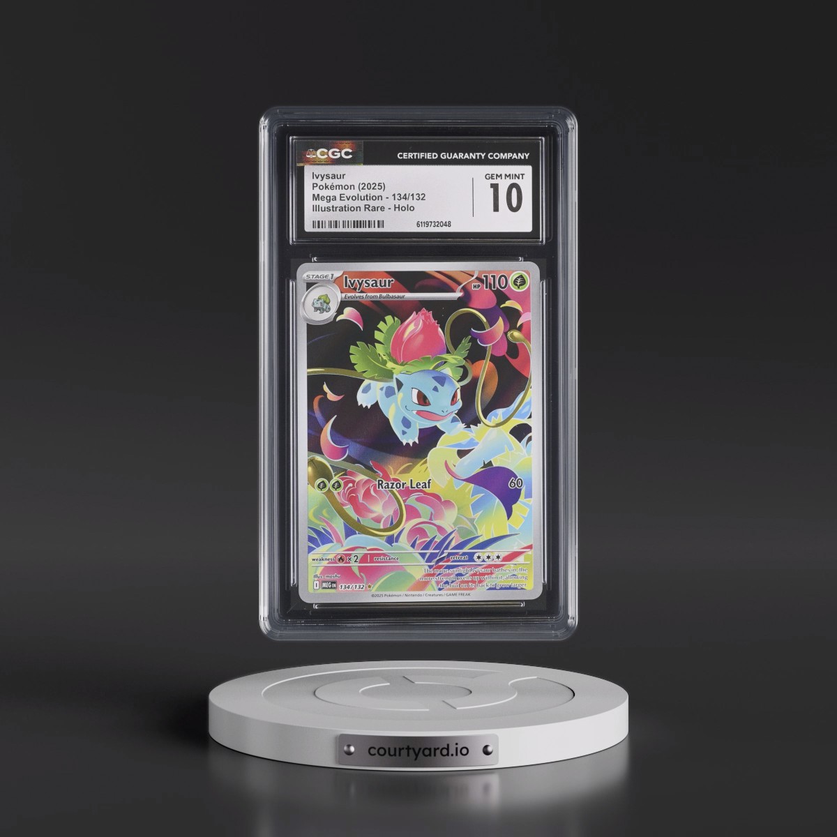 2025 Mega Evolution - MEG EN #134/132 Ivysaur - Illustration Rare Holo (CGC 10 GEM MINT)