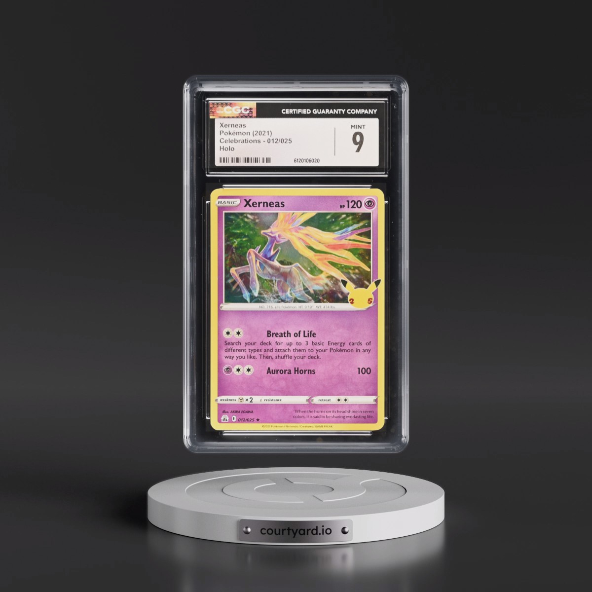 2021 Celebrations #012/025 Xerneas - Holo (CGC 9 MINT)