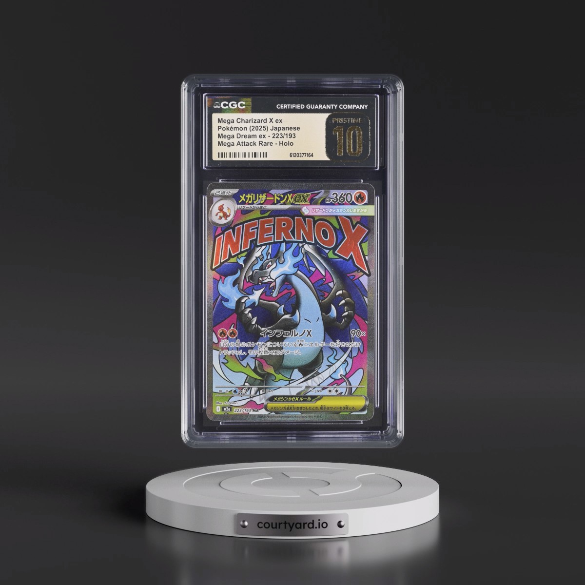 2025 Mega Dream ex - M2a #223/193 Mega Charizard X ex - Mega Attack Rare Holo (CGC 10 PRISTINE)