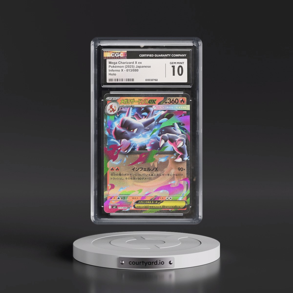 2025 Inferno X - M2 #013/080 Mega Charizard X ex - Holo (CGC 10 GEM MINT)