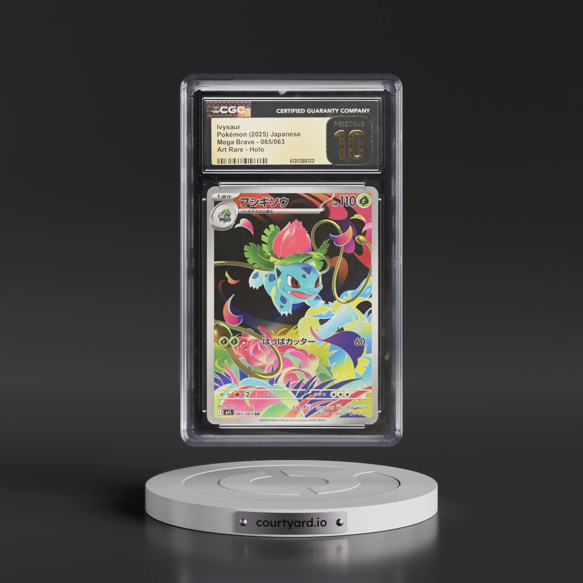 2025 Mega Brave - M1L #065/063 Ivysaur - Art Rare Holo (CGC 10 PRISTINE)