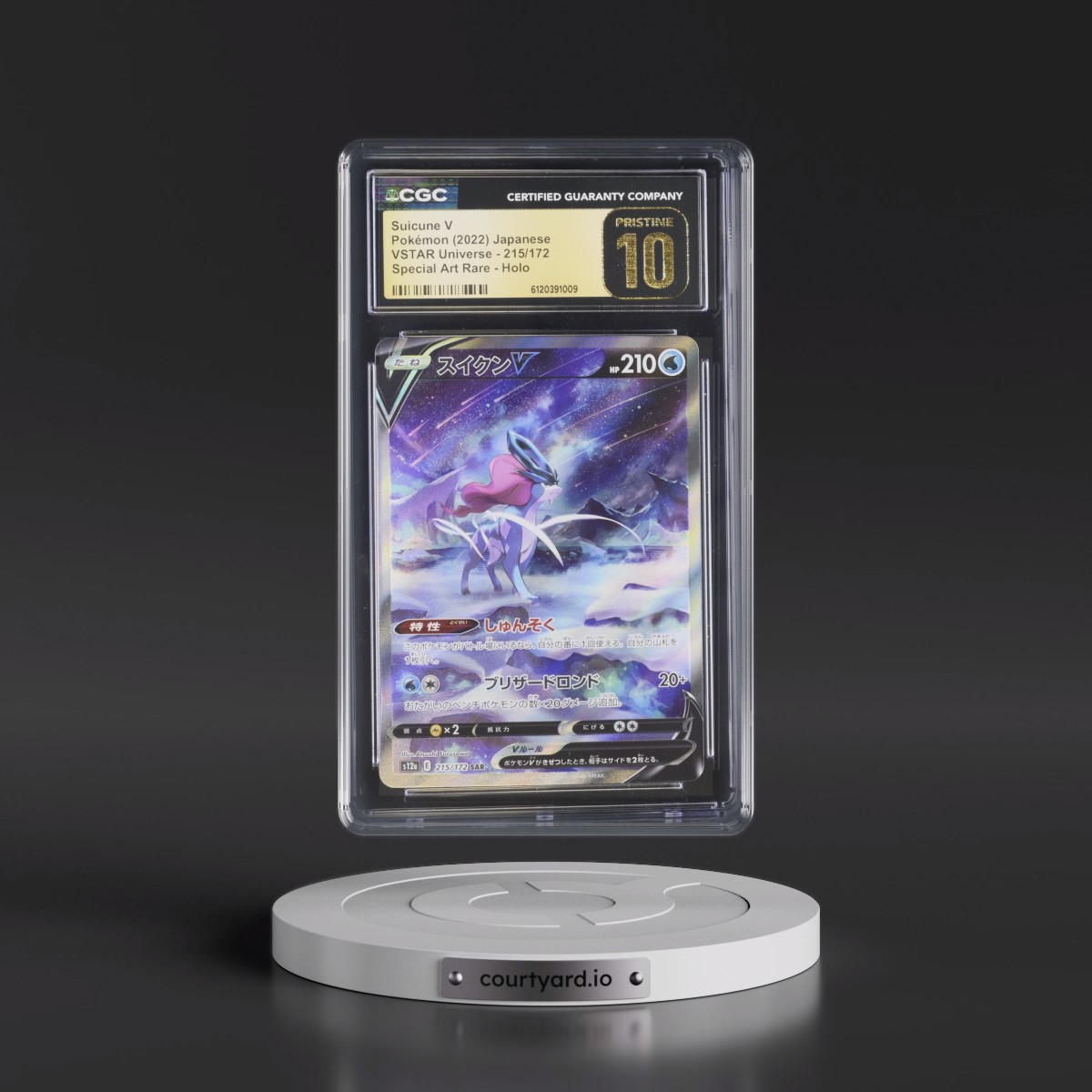 2022 VSTAR Universe #215/172 Suicune V - Special Art Rare Holo (CGC 10 PRISTINE)