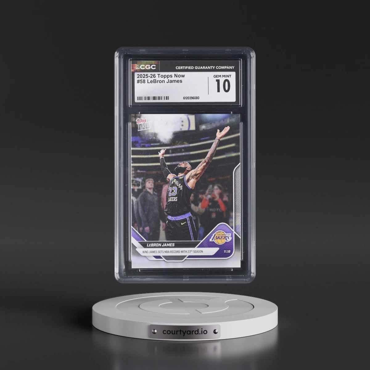 2025 Topps Now #58 LeBron James (CGC 10 GEM MINT)