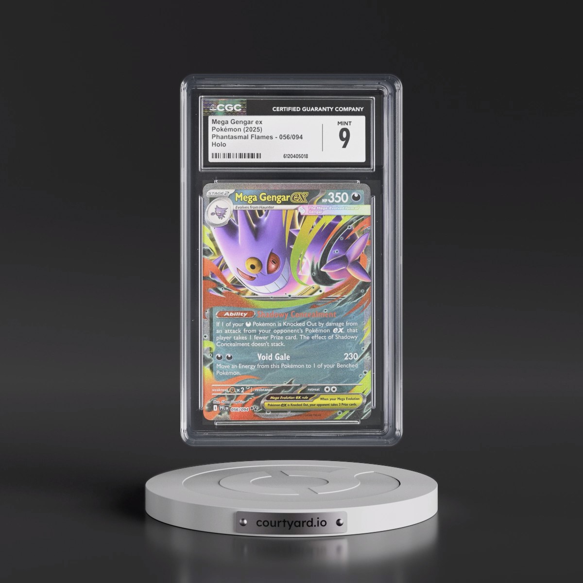 2025 Phantasmal Flames - PFL EN #056/094 Mega Gengar ex - Holo (CGC 9 MINT)