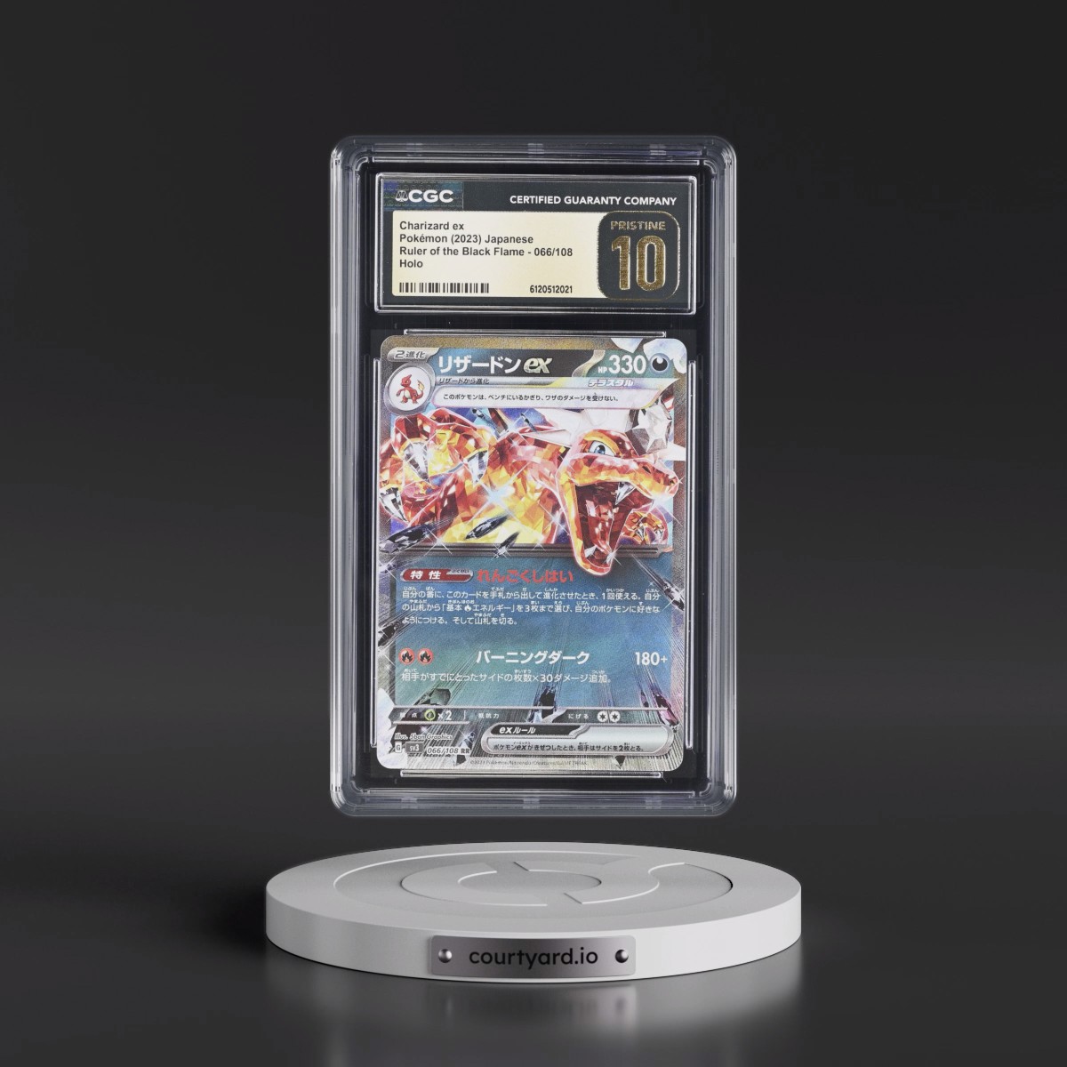 2023 Ruler of the Black Flame #066/108 Charizard ex - Holo (CGC 10 PRISTINE)