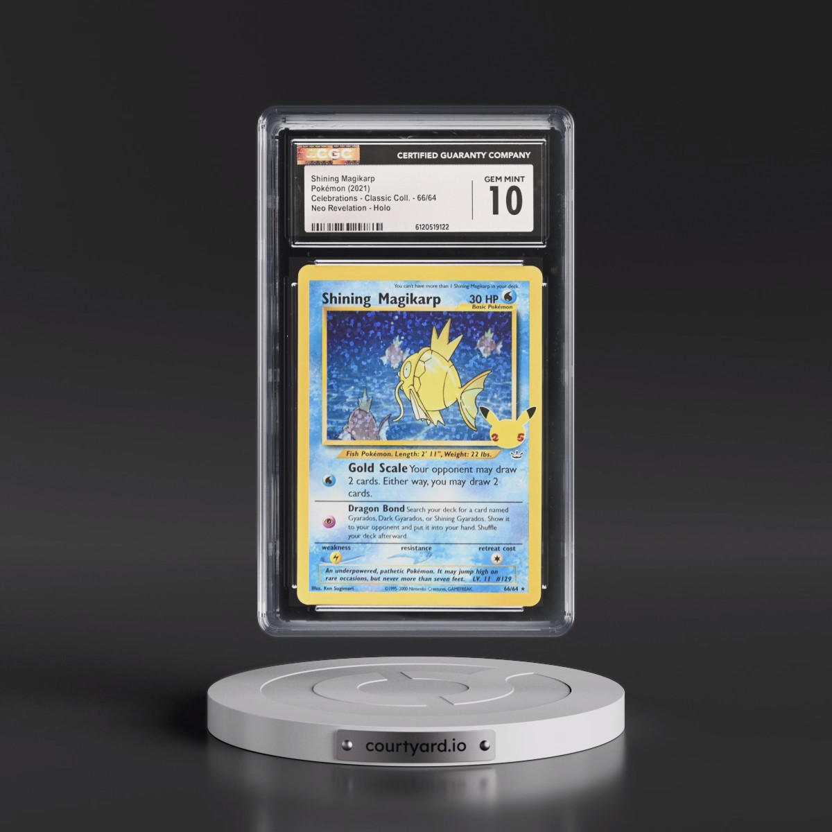 2021 Celebrations - Classic Collection #66/64 Shining Magikarp - Neo Revelation Holo (CGC 10 GEM MINT)