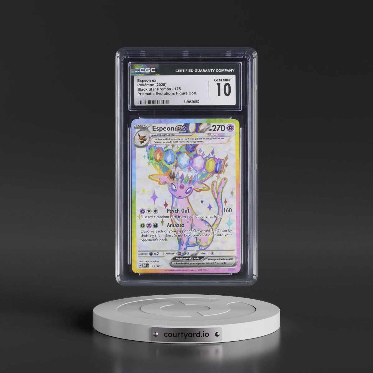 2023 Black Star Promos - Scarlet & Violet SVP EN #175 Espeon ex - Prismatic Evolutions Premium Figure Collection (Holo) (CGC 10 GEM MINT)