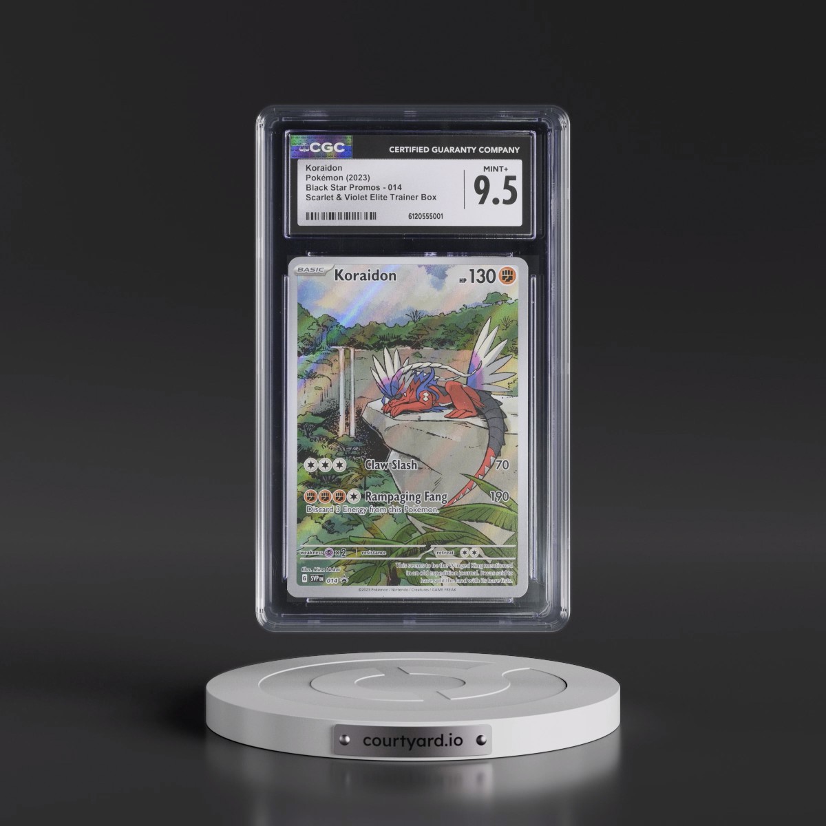 2023 Black Star Promos - Scarlet & Violet SVPEN #014 Koraidon - Scarlet & Violet Elite Trainer Box (Holo) (CGC 9.5 MINT+)
