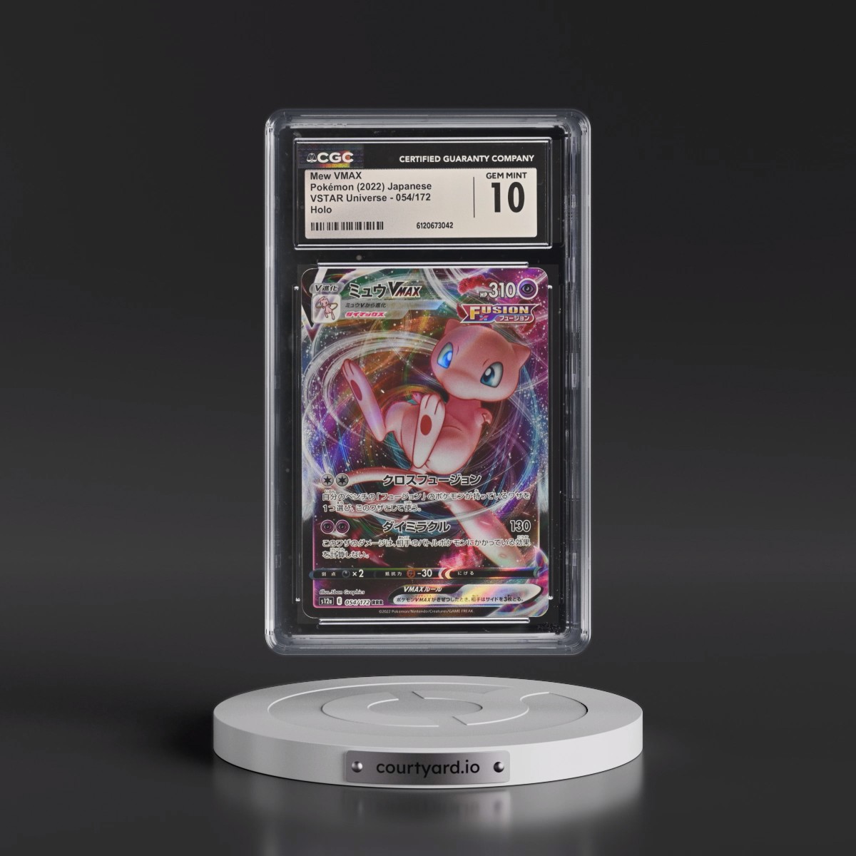 2022 VSTAR Universe #054/172 Mew VMAX - Holo (CGC 10 GEM MINT)