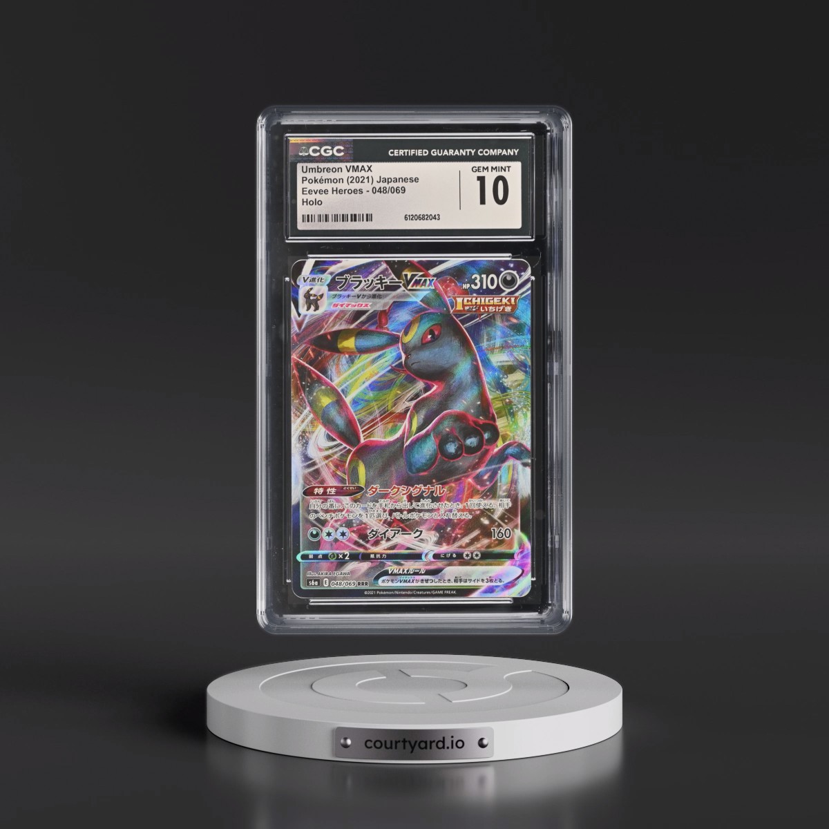 2021 Eevee Heroes #048/069 Umbreon VMAX - Holo (CGC 10 GEM MINT)