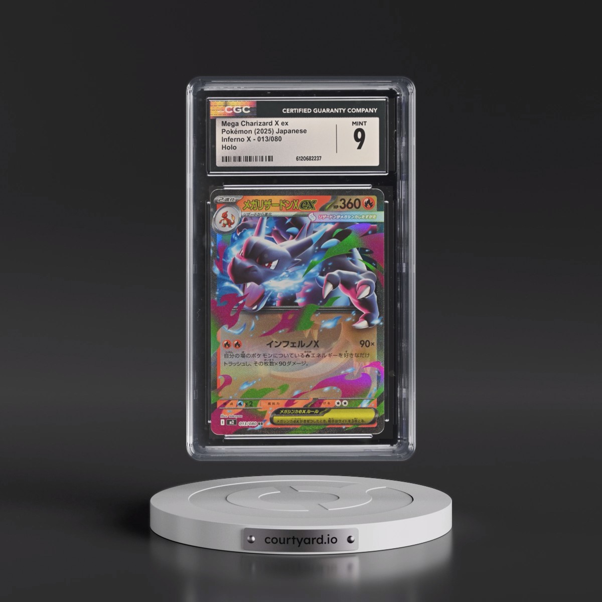 2025 Inferno X - M2 #013/080 Mega Charizard X ex - Holo (CGC 9 MINT)