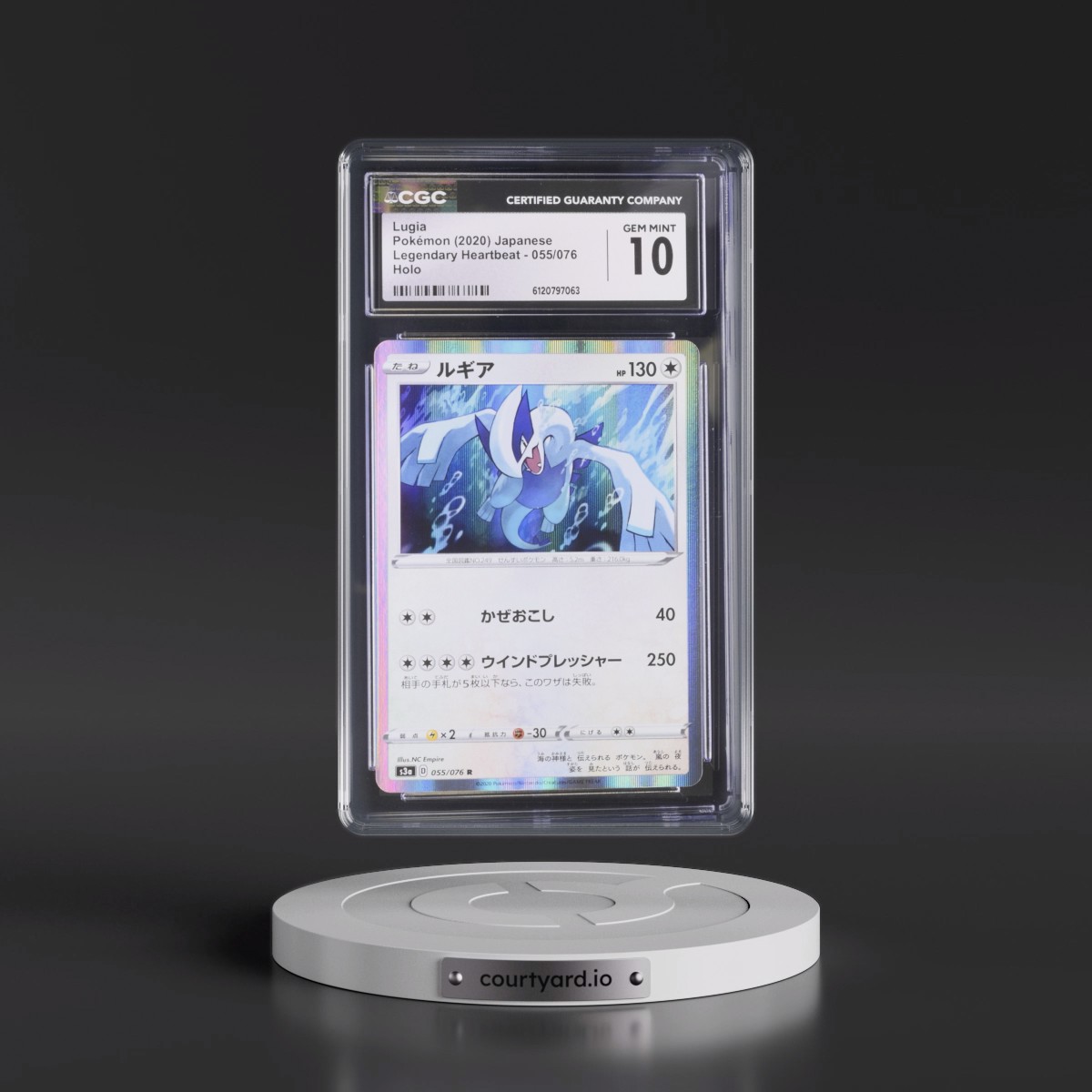 2020 Legendary Heartbeat #055/076 Lugia - Holo (CGC 10 GEM MINT)