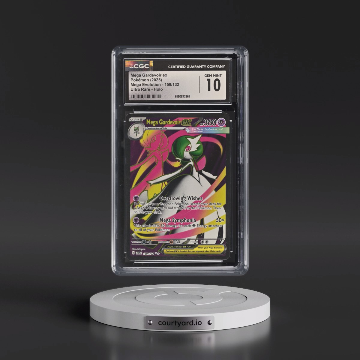 2025 Mega Evolution - MEG EN #159/132 Mega Gardevoir ex - Ultra Rare Holo (CGC 10 GEM MINT)