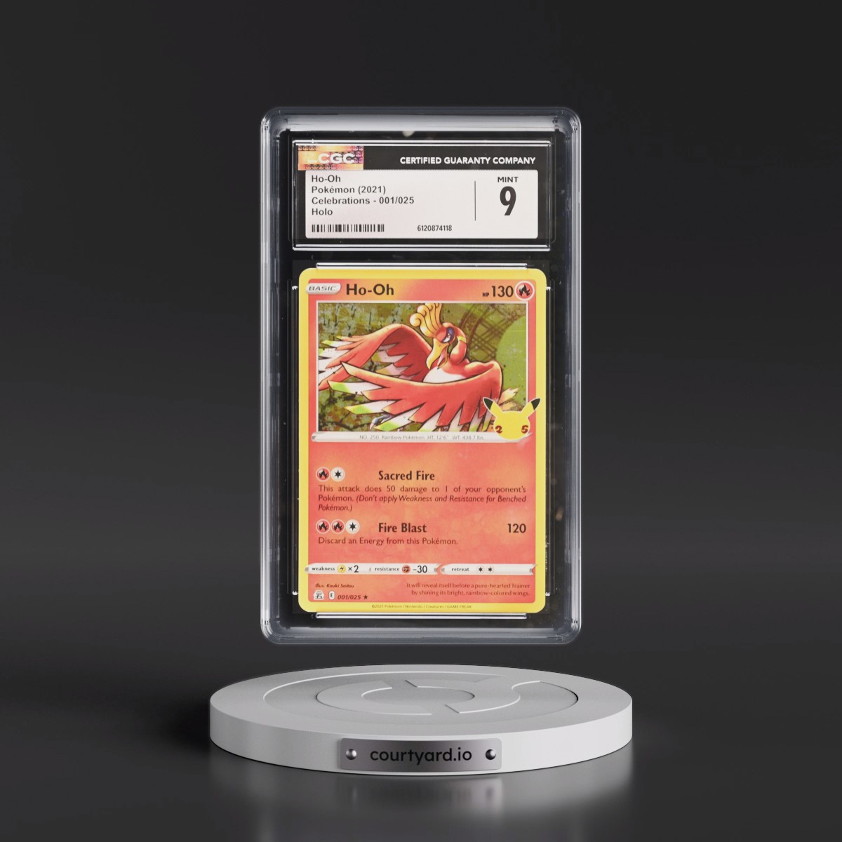 2021 Celebrations #001/025 Ho-Oh - Holo (CGC 9 MINT)