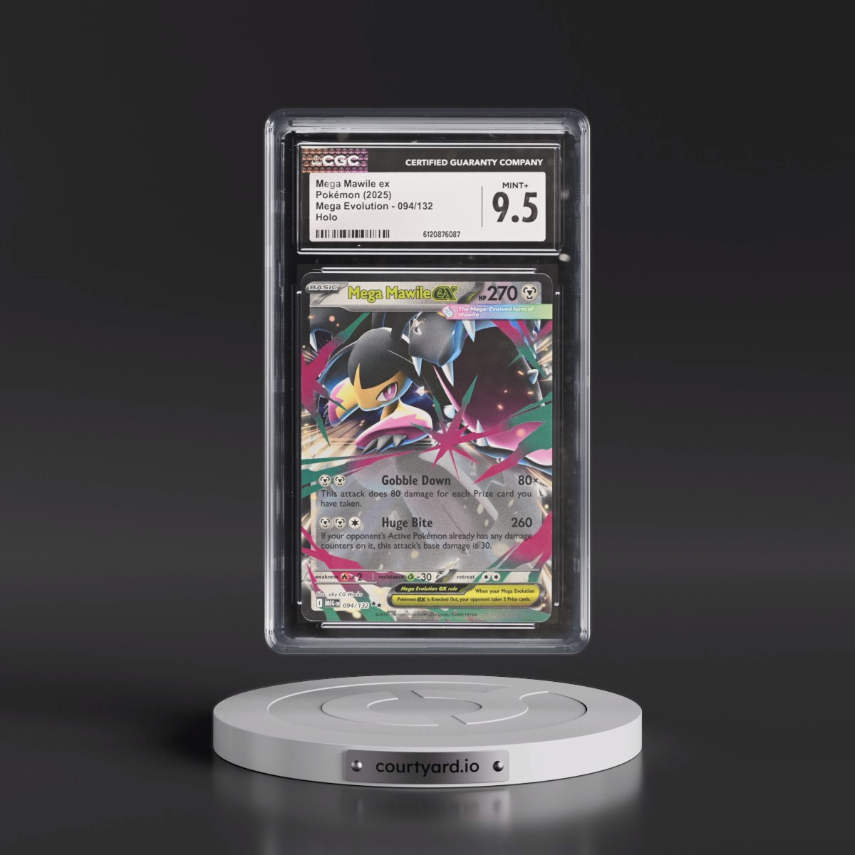 2025 Mega Evolution - MEG EN #094/132 Mega Mawile ex - Holo (CGC 9.5 MINT+)